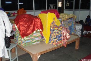 Hundereds of Senchees of Guru Granth Sahib Ji being stored in the complex.