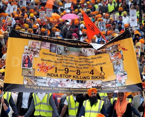Sikh Protest Rally Against Genocide in India